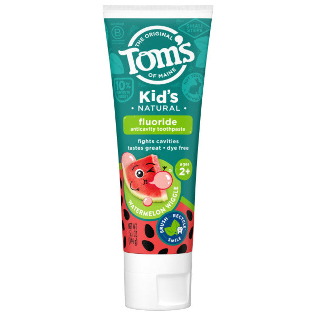 Watermelon Wiggle Kids Toothpaste with Fluoride